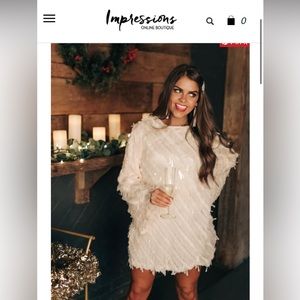 Impressions boutique sequin shift dress